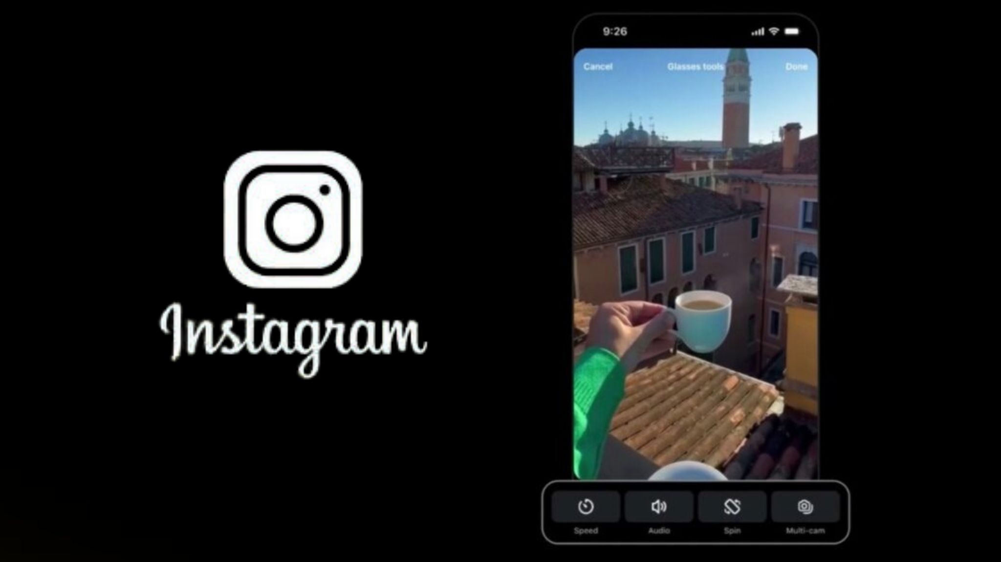 Meta智能眼镜更新：拍3D旋转视频，双机位同步发Instagram