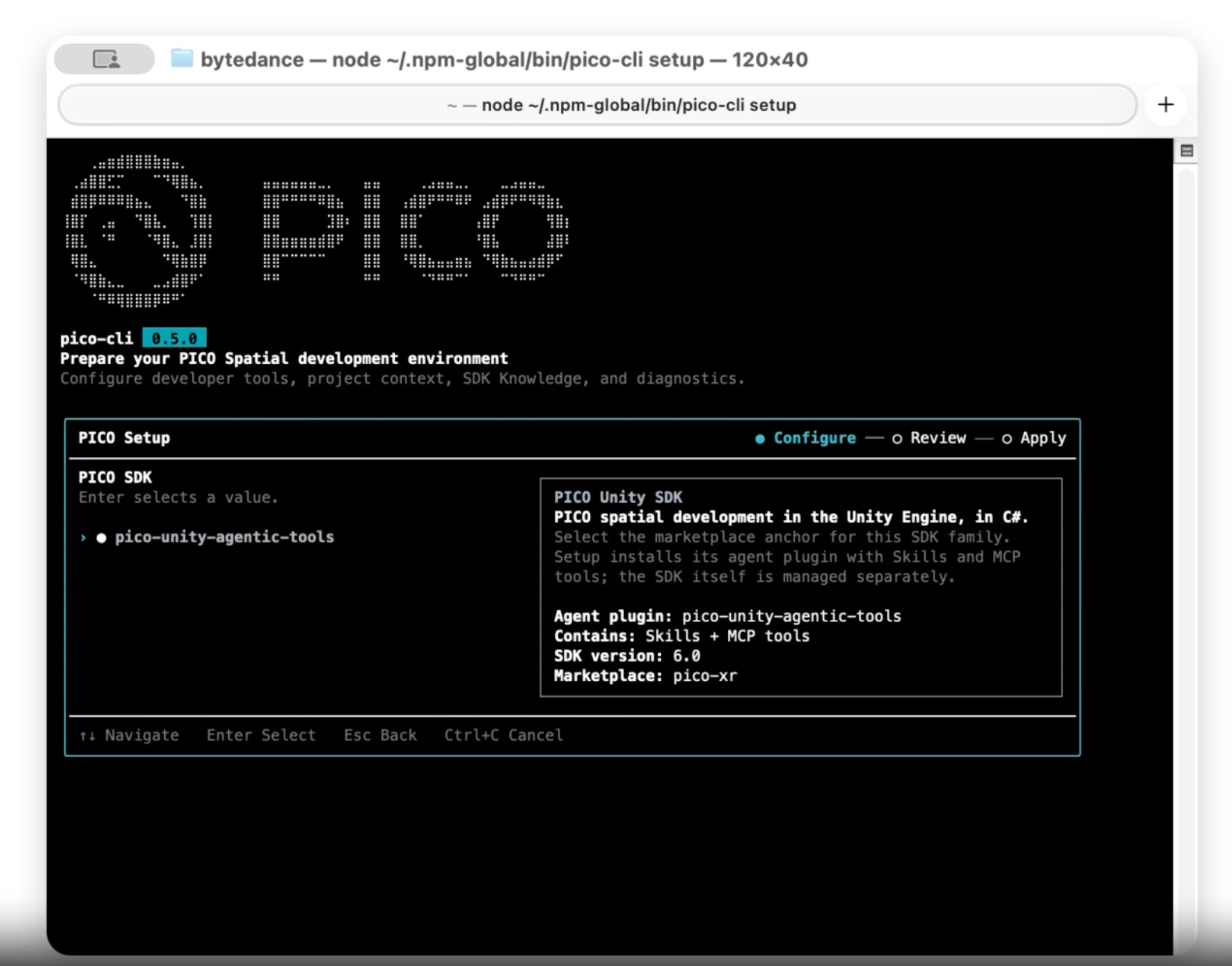 PICO CLI 0.5发布：AI自动写代码，空间应用开发更简单