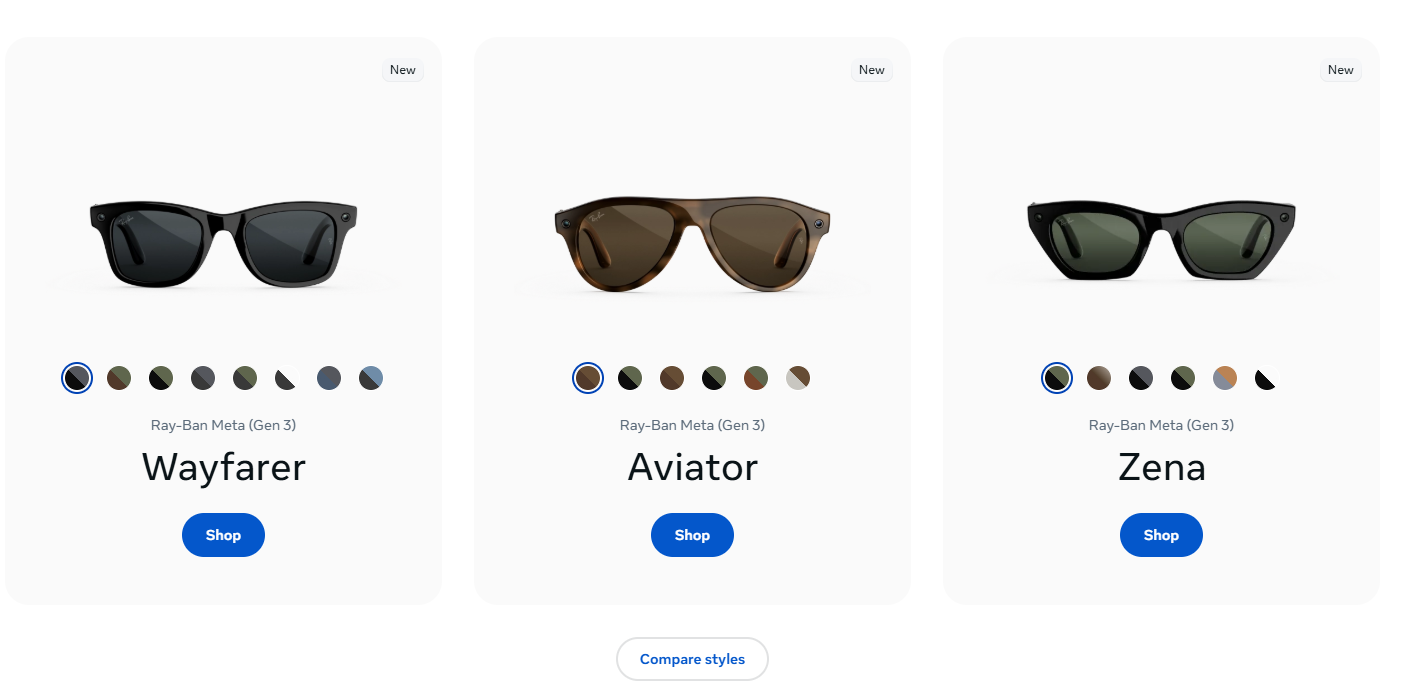 Ray-Ban Meta三代发售：449美元起，更轻薄续航强，智能眼镜值得买吗？
